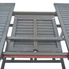 vidaXL Градински комплект за хранене от 5 части (150-200) x 100 см, масивна акациева дървесина, сив