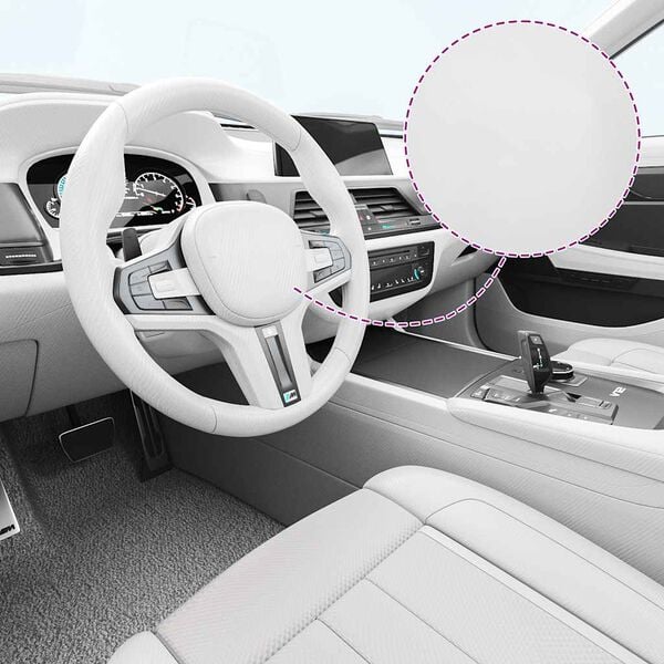 vidaXL Фолио за кола, 4D бяло, 100x150 см