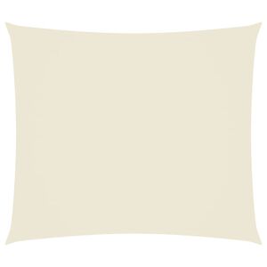vidaXL Платно-сенник, Оксфорд текстил, правоъгълно, 2x2,5 м, кремаво
