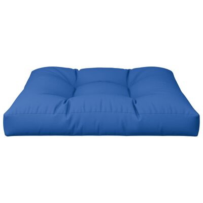 vidaXL Палетна възглавница, кралско синя, 70x70x12 см, текстил