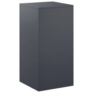 vidaXL Стойка за растения Антрацит 40 x 40 x 80 cm Неръждаема стомана
