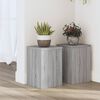 vidaXL Стойки за растения 2 бр сив сонома 20x20x30 см инженерно дърво