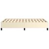 vidaXL Рамка за легло без матрак, кремава, 120x190 см, изкуствена кожа