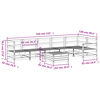 vidaXL Градински комплект диван от 7 части, дугласка ела масив