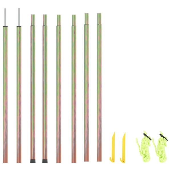 vidaXL Прътове за сенник, 2 бр, 200 см, поцинкована стомана