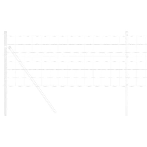 vidaXL Европейска ограда Сребрист 0.6 x 25 м Горещо поцинкована желязо