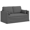 vidaXL Комплект дивани 2 pcs Тъмен сив 139 x 78 x 80 см текстил