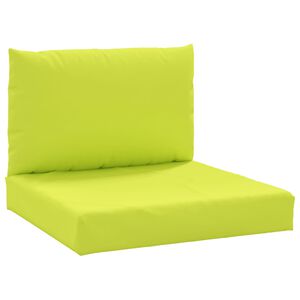 vidaXL Палетни възглавници, 2 бр, яркозелени, Оксфорд плат