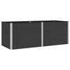 vidaXL Градинска повдигната леха Черно 250 x 100 x 91 cm алу.
