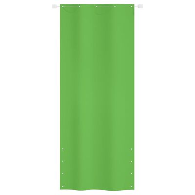 vidaXL Балконски параван, светлозелен, 100x240 см, оксфорд плат