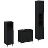 vidaXL Комплект за баня с врата 3 pcs Черния дъб 30 x 30 x 190 см