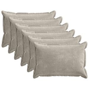 vidaXL Калъфка за възглавница 6 pcs HOUTEN Светлосиво 50 x 70 cm