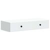 vidaXL Стенен страничен масичка Бяло 87,5 x 34,5 x 17 см