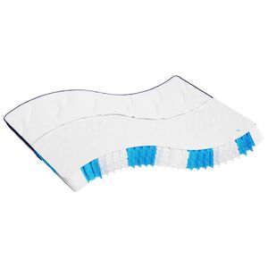 vidaXL Матрак покет пружини средна твърдост 160x200 см Super King Size