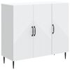 vidaXL Служебен шкаф Бяло 89 x 34,5 x 80 см Инженерна дървесина