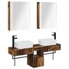 vidaXL Комплект шкафове за баня 5 pcs Старо дърво 53 x 15,5 x 70 см