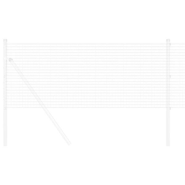 vidaXL Заварена мрежа ограда Сребрист 0.6 x 50 м
