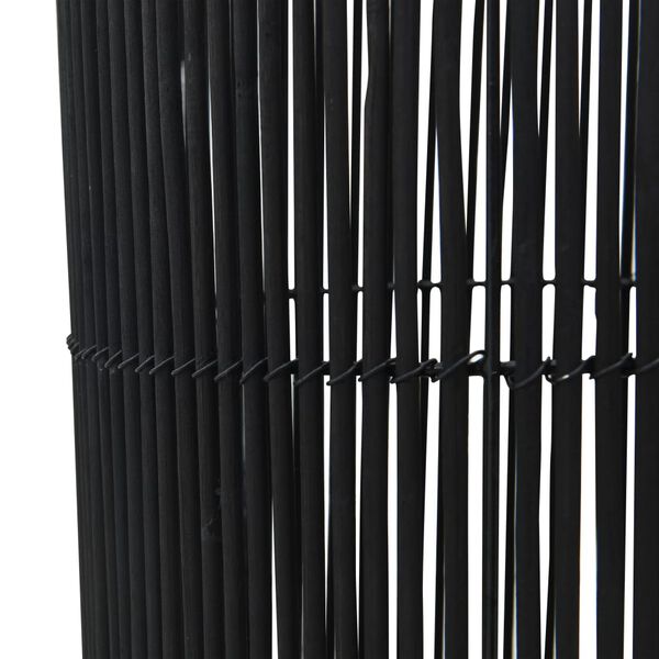 vidaXL Наземна лампа, върба, черна, 52 см, Е27