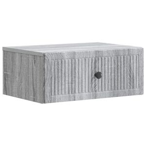 vidaXL Нощен шкаф Сива сонома 49 x 34,5 x 20 см Инженерна дървесина