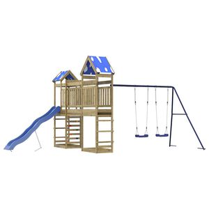 vidaXL Комбинирано детско съоръжение за игра, импрегниран бор
