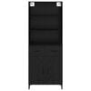 vidaXL Висок шкаф Черния дъб 69,5 x 34 x 180 см Инженерно дърво