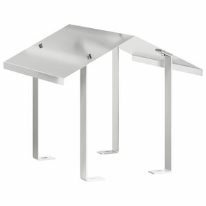 vidaXL Капак за камина Сребрист 40 x 40 x 37,5 см Неръждаема стомана