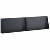 vidaXL Задържащи стени 2 бр. 80 x 12 x 40 см Стомана Антрацит
