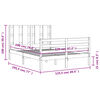 vidaXL Рамка за легло с табла Small Double масивна дървесина