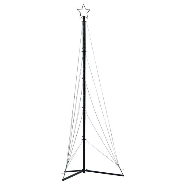 vidaXL LED коледна елха 525 светодиода синьо 302 см