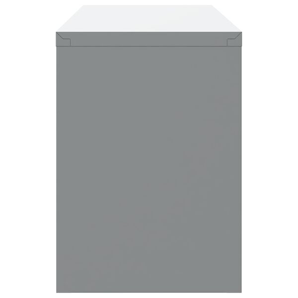 vidaXL Комплект работни шкафове със съхранение 10 pcs Черно