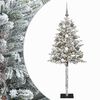 vidaXL Изкуствена коледна елха с топки 120 см 150 LED светодиода