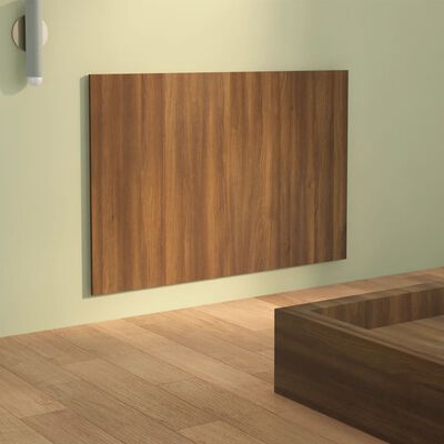 vidaXL Табла за легло, кафяв дъб, 120x1,5x80 см, инженерно дървесина