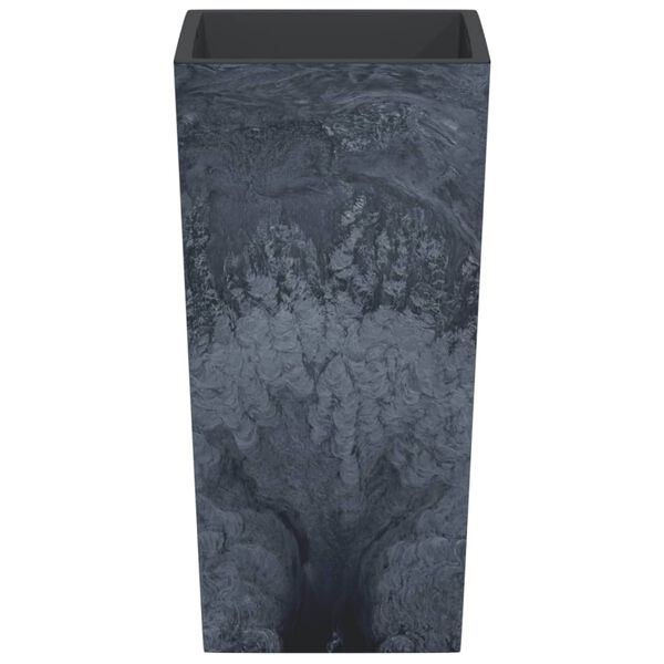 vidaXL Саксия с подвижна вложка антрацит 21/49 л PP бетонна визия