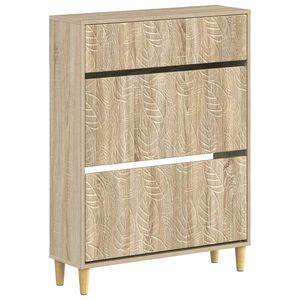 vidaXL Шкаф за обувки DELFT 78 x 24 x 103 см Инженерна дървесина
