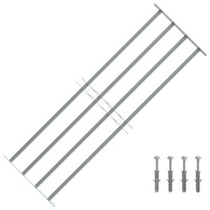 vidaXL Регулируема решетка за прозорци с 4 напречни пръта 1000-1500 мм