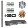 vidaXL Клетка за пилета 1,5x1,5х2 м стомана