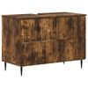 vidaXL Шкаф за мивка в баня ZWOLLE Опушен дъб 82 x 41 x 58,5 см