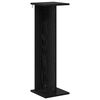 vidaXL Стойка за растения Черен дъб 25 x 25,5 x 80,5 см