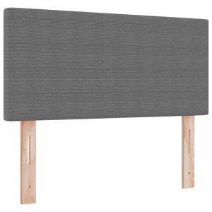 vidaXL LED глава с LED ленти Светлосиво 80 cm Кордюрова тъкан