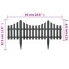 vidaXL Кантове за тревни площи, 17 бр, антрацит, 10 м, PP