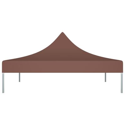vidaXL Покривало за парти шатра, 3х3 м, кафяво, 270 г/м²