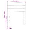 vidaXL Облегалка за глава Циментено сиво 90 cm Инженерно дърво