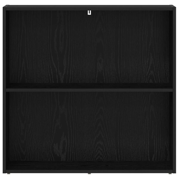 vidaXL Рафт за книги Черния дъб 60 x 30 x 76.5 см Инженерно дърво