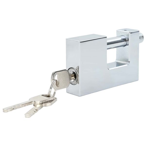 vidaXL Катинар 2 pcs Сребрист 7,8 x 2 x 5 см Желязо