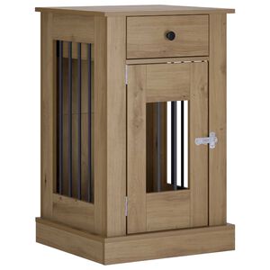 vidaXL Мебели за кучешка клетка Дъб артизан 50 x 47,5 x 80 см