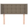 vidaXL Горна табла за легло, таупе, 93 x 16 x 78/88 см, плат