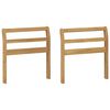 vidaXL Модул с подлакътници 2 pcs Бяло 58,5 x 8,5 x 60 см