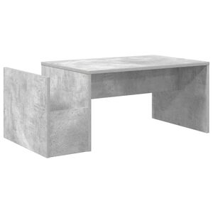 vidaXL Масичка за кафе Циментено сиво 90 x 45 x 35 cm