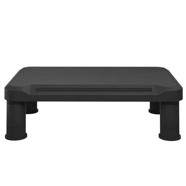 vidaXL Поставка за монитор, черна, 38x24x10,5 см