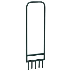 vidaXL Аератор за трева с 5 кухи зъбци зелен прахово боядисана стомана